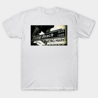 Long Beach Boulevard, Long Beach, California by Mistah Wilson T-Shirt